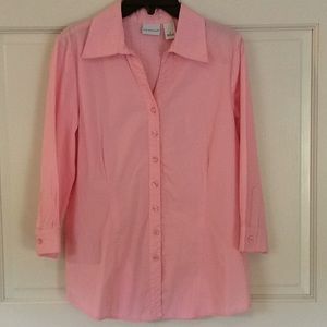 NWOT Kim Rogers Light Pink Elbow Length Sleeve